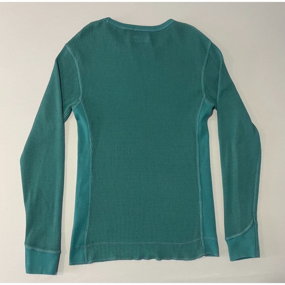 NWT Urban Outfitters Shirt Mens‎ L Blue Waffle Adult Long Sleeve Tee Crew Neck - Picture 10 of 12